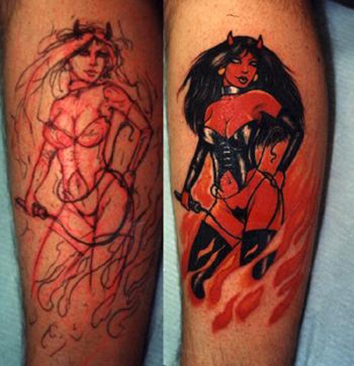 She-devil tattoo