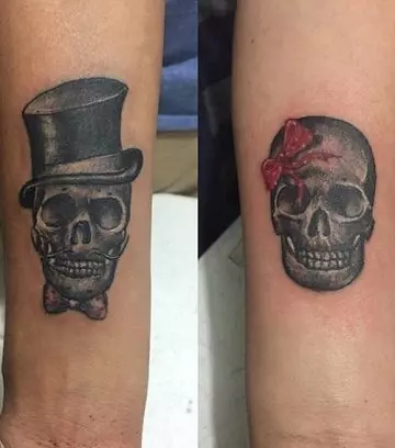 Skull Tattoos For Couples