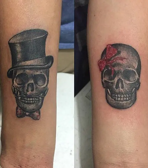 Skull Tattoos For Couples