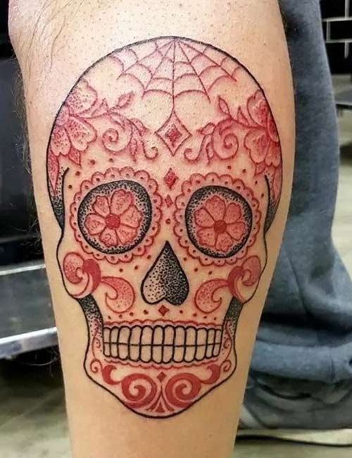 girly skull and crossbones tattoos