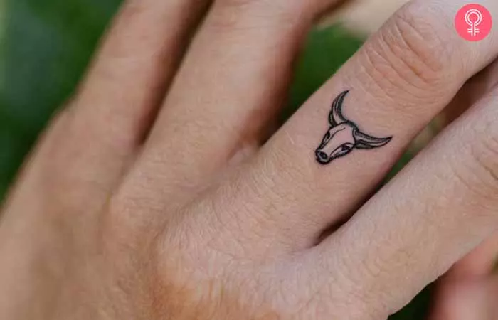 Taurus-Finger-Tattoo