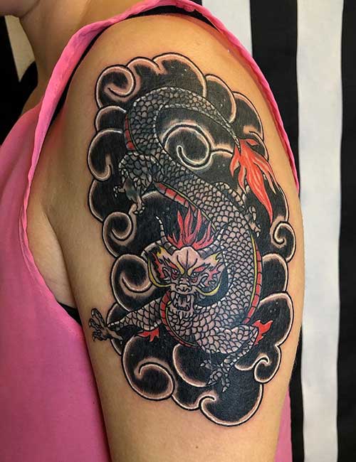 Asian Dragon and Chinese Zodiac Animals by Aaron Goolsby: TattooNOW