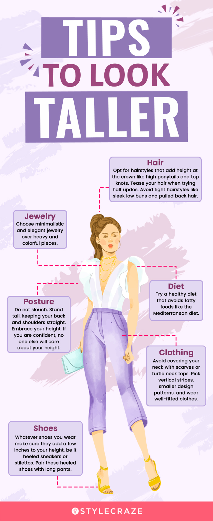 tips to look taller (infographic)