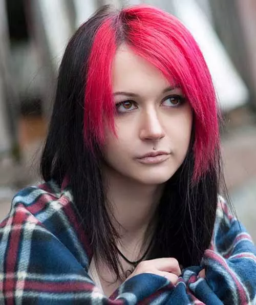 Emo layers with red crown for girls