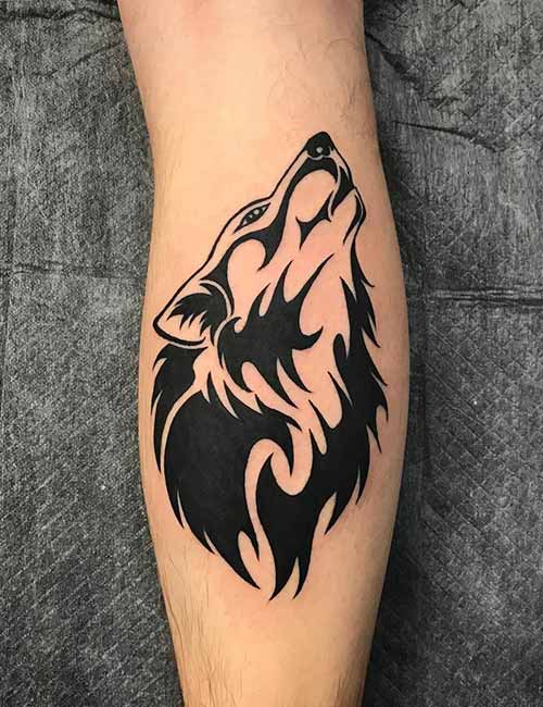 Howling Wolf Tattoo - Realistic Temporary Tattoos | Tattoo Icon – TattooIcon