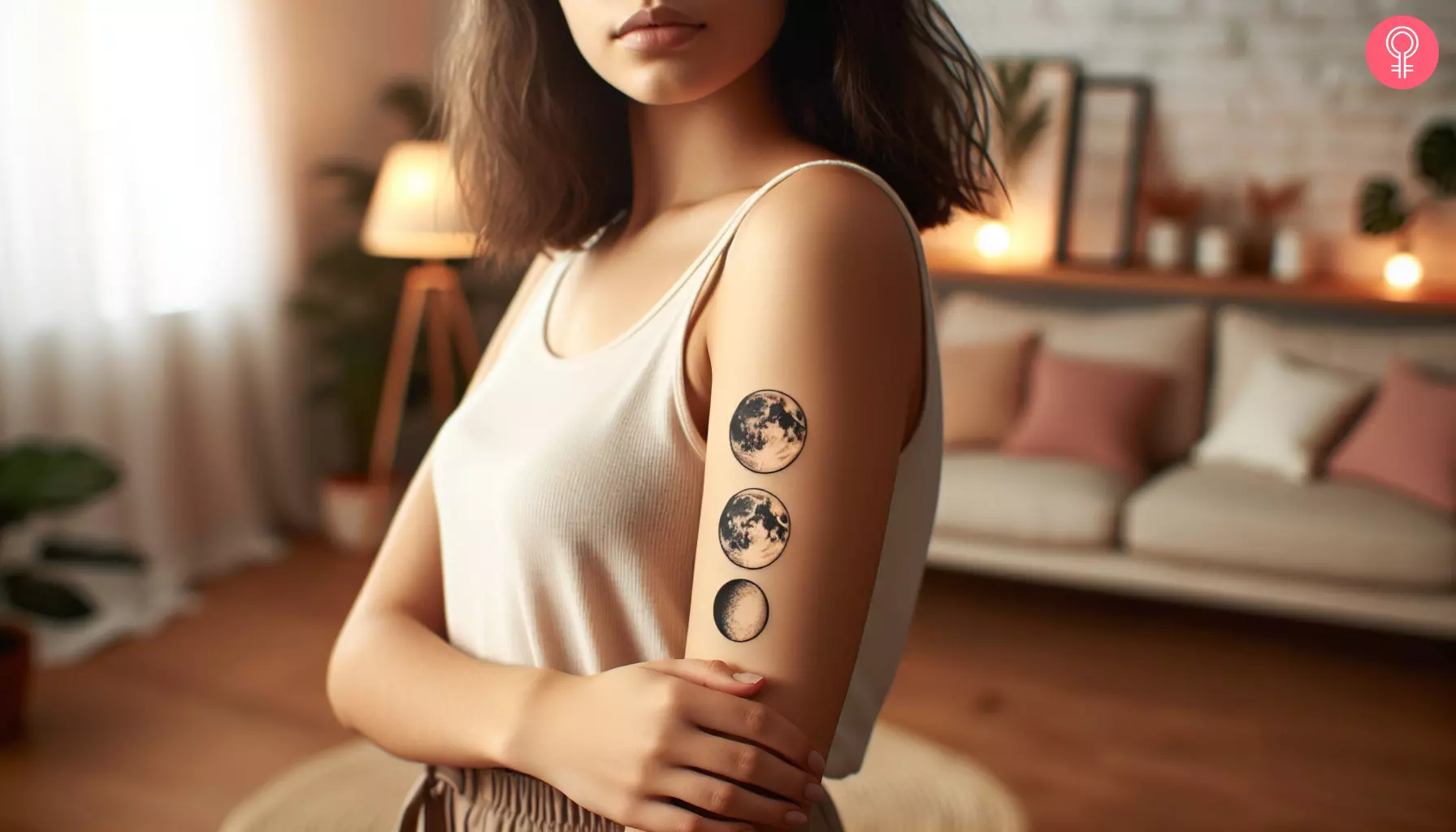 Triple moon tattoo