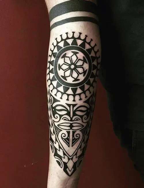 Warrior Maori tattoo design