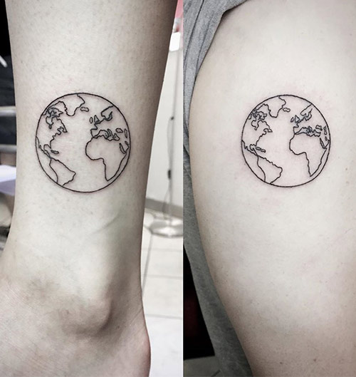 You are my world tattoo for couples