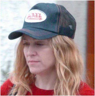 Madonna without makeup for a sports day