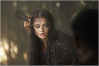 Aishwarya Rai sem maquiagem no filme Raavan