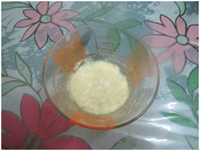 Almond face pack for acne with curd
