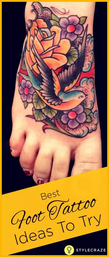 best foot tattoo ideas to try 01