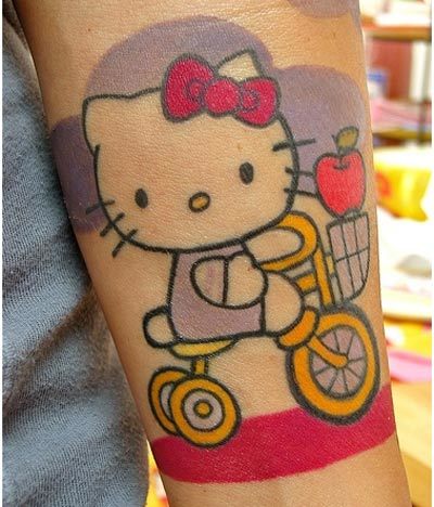 Hello Kitty tattoo for kids