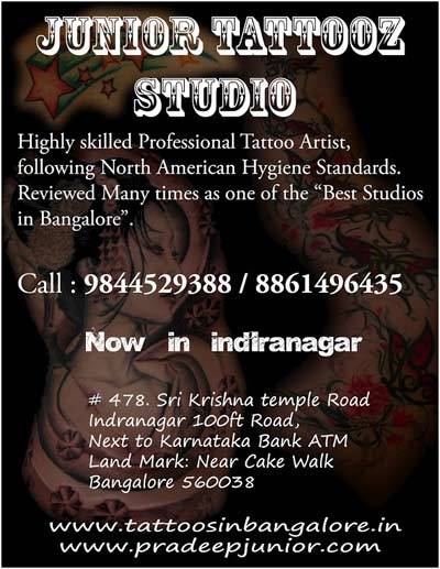 Junior Tattooz Studio in Bangalore