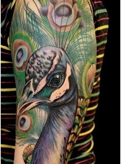 Peacock tattoo design