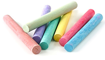 Fill the rangoli with chalk