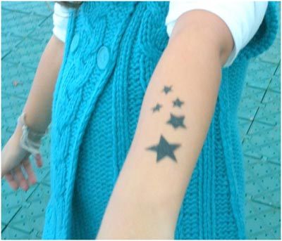 Stars tattoo for kids