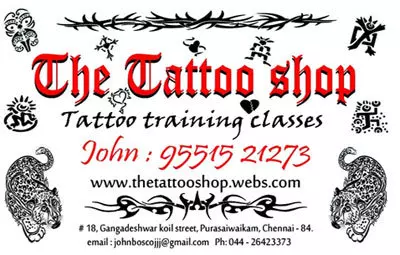 The Tattoo Shop in Chennai