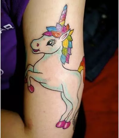Unicorn tattoo for kids