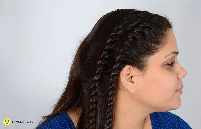 Do a second lace braid to complete the look