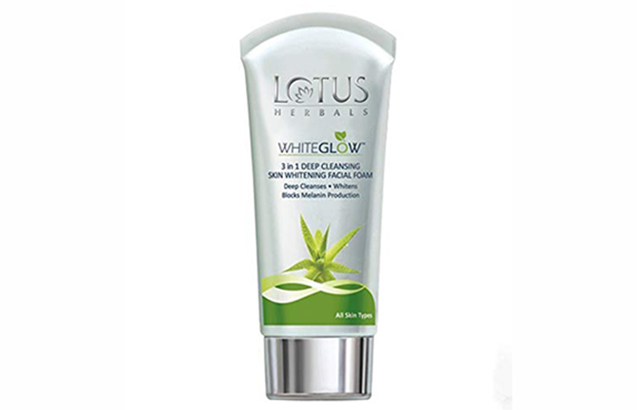 Lotus Herbals Whiteglow Facial Foam - Best Face Washes