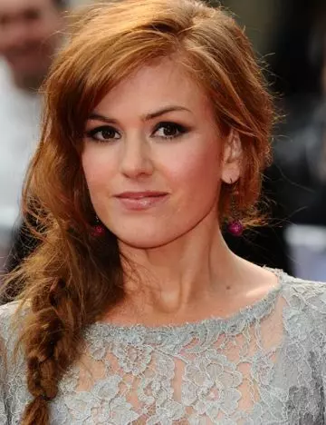 Isla Fisher's round-faced celebrity hairstyle