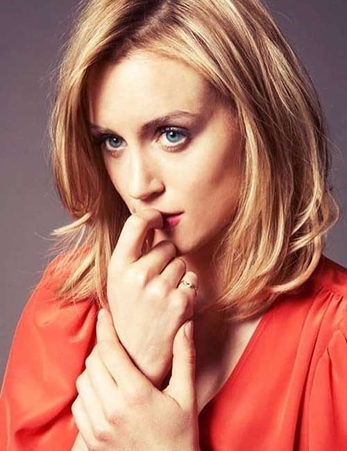 Taylor Schilling's round-faced celebrity hairstyle