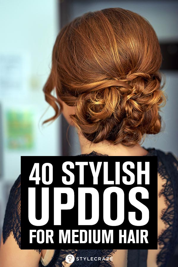 40 Quick And Easy Updos For Medium Hair