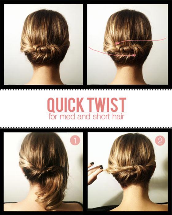 40 Quick And Easy Updos For Medium Hair