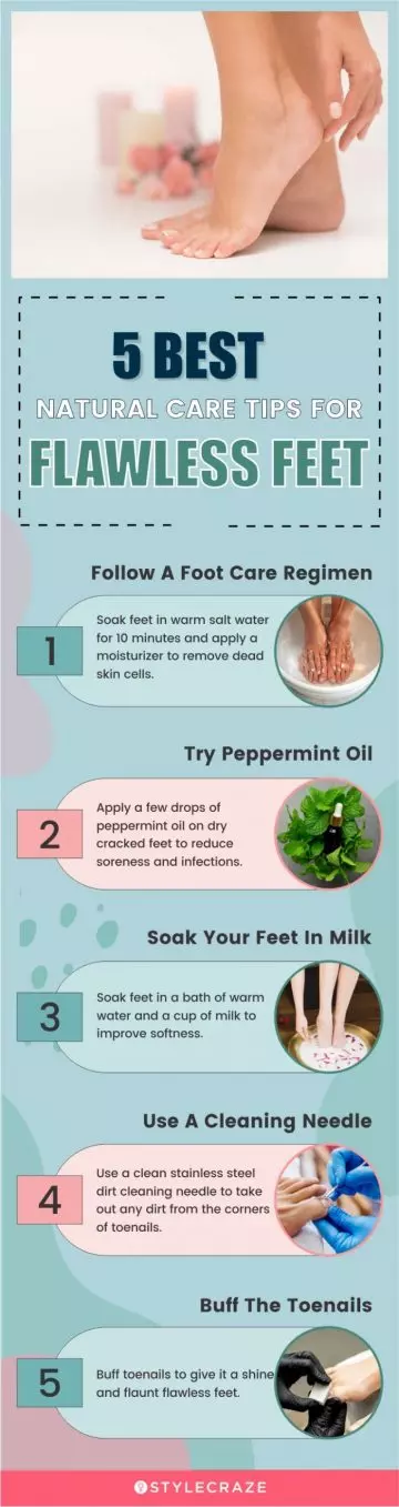 5 best natural care tips for flawless feet (infographic)
