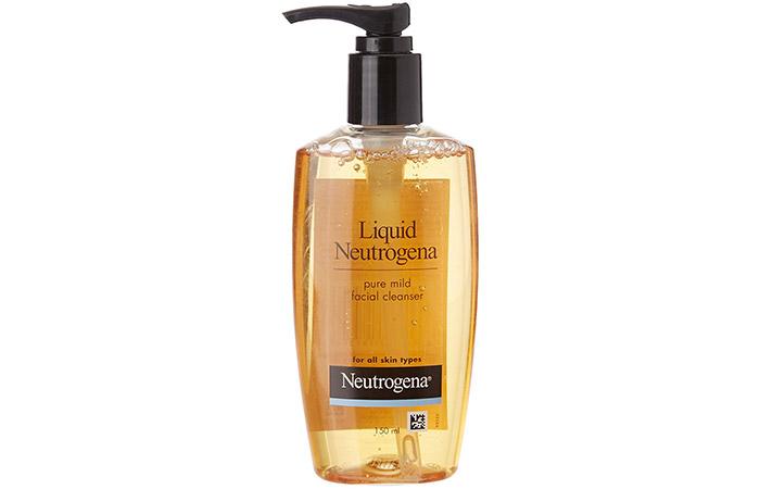 5. Liquid Neutrogena Pure Mild Facial Cleanser