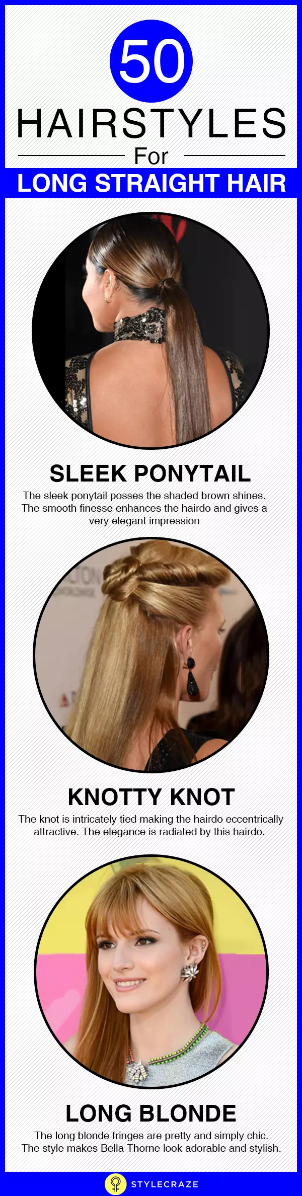 Hairstyles for long straight hair
