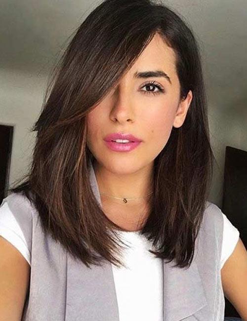 Straight clearance shoulder haircut