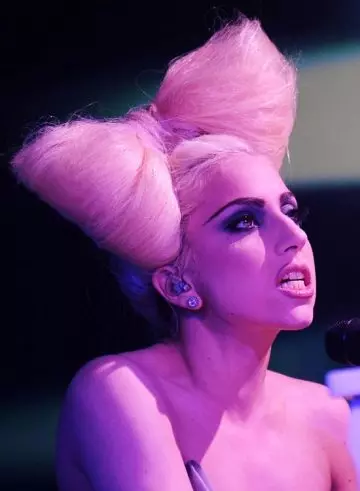 Lady Gaga's bow bun hairstyle