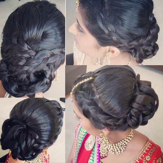 indian wedding hairstyles braids