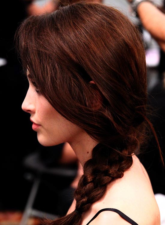 Five strand braid as bridal hairstyle for long hair