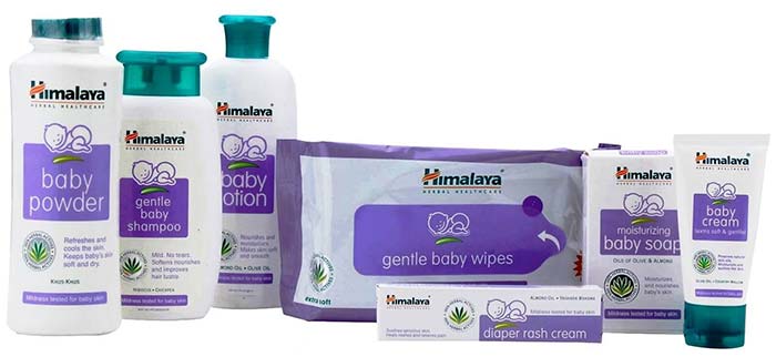 Himalaya is one of the best baby product brands in India