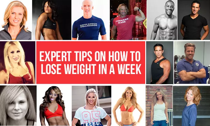 Experts' tips on how to lose weight in a week