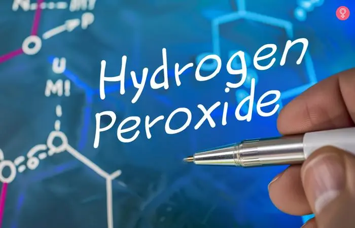 Hydrogen peroxide to remove mehndi