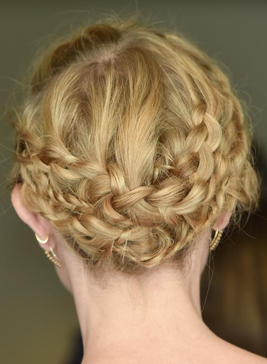 Intricate Hawser braid as bridal hairstyle for long hair