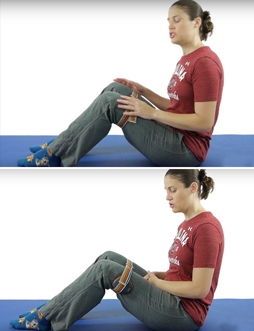 Isometric hip abduction exercise