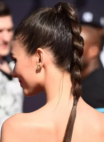 Long ponytail braid hairstyle for college girls