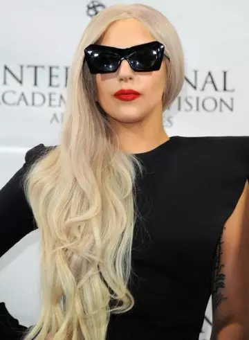 Lady Gaga's long Rapunzel layers hairstyle