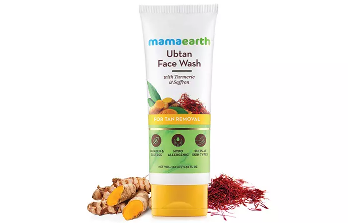 Mamaearth Ubtan Face Wash with Turmeric & Saffron