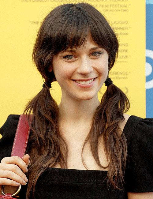 Messy Bangs With Low Ponytails