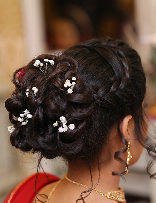 Indian Wedding Hairstyles For Mid to Long Hair - HeSheAndBaby.com