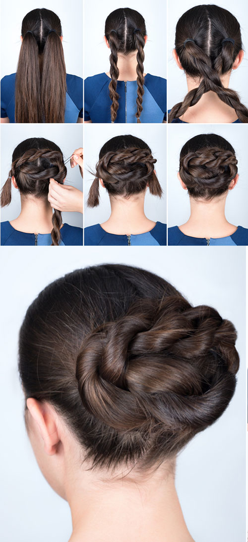 Messy Twisted Updo
