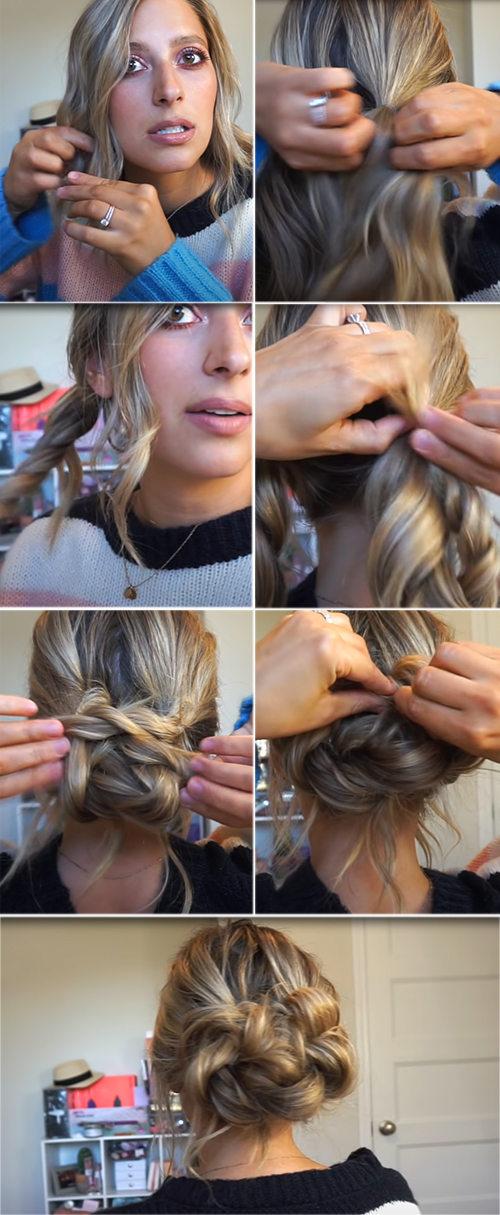Messy Twisted Updo