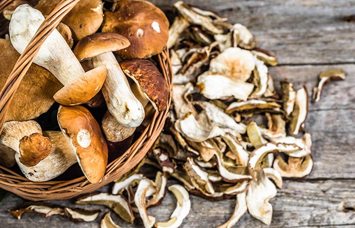 Mushrooms are rich in vitamin D