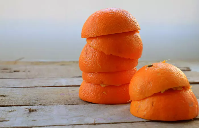 Orange peel face pack for fair skin